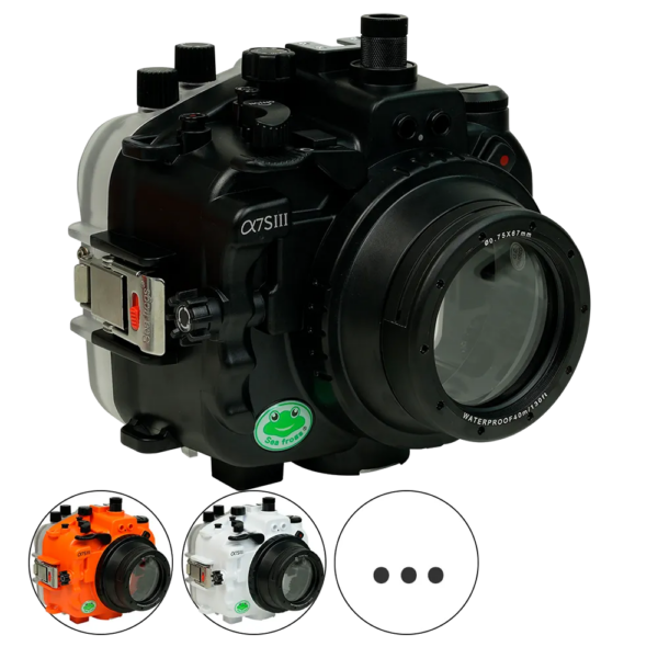 Salted Line Sea Frogs Underwater Camera Housing for Sony A7SIII with 67mm Thread Glass Flat Port