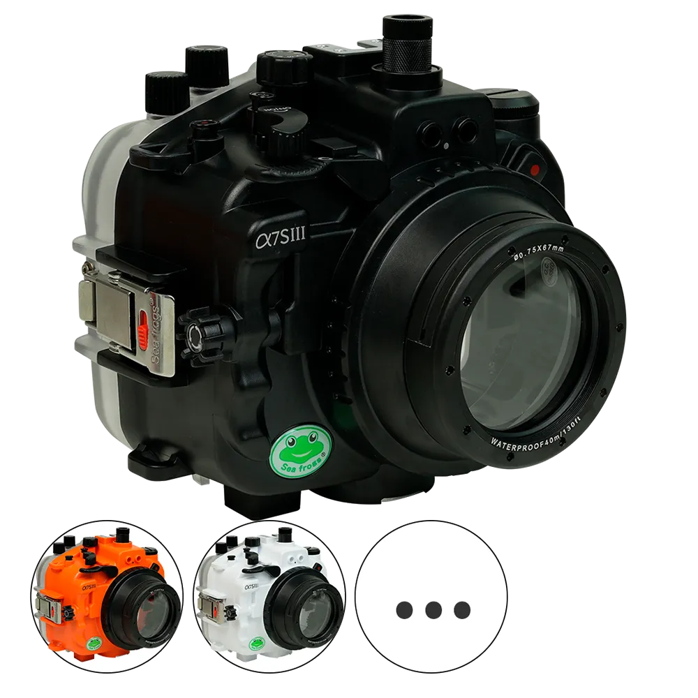 Salted Line Sea Frogs Underwater Camera Housing for Sony A7SIII with 67mm Thread Glass Flat Port