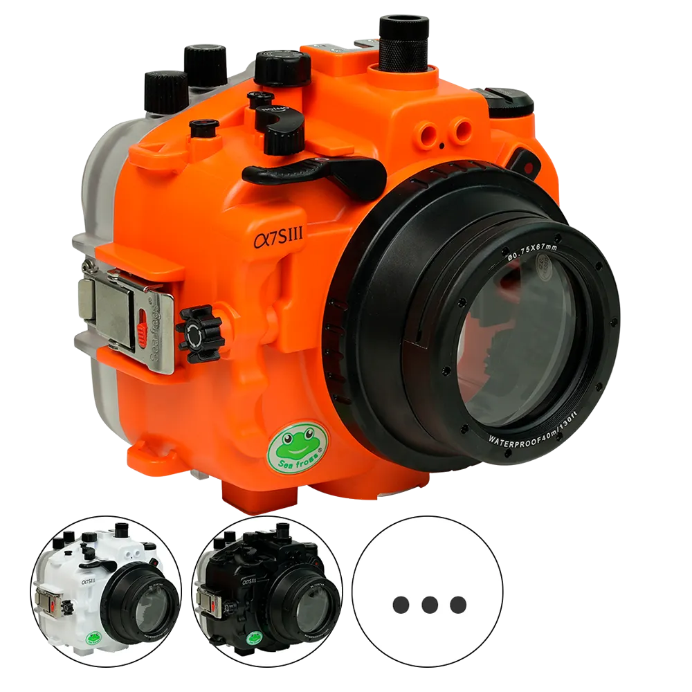 Salted Line Sea Frogs Underwater Camera Housing for Sony A7SIII with 67mm Thread Glass Flat Port - Image 6