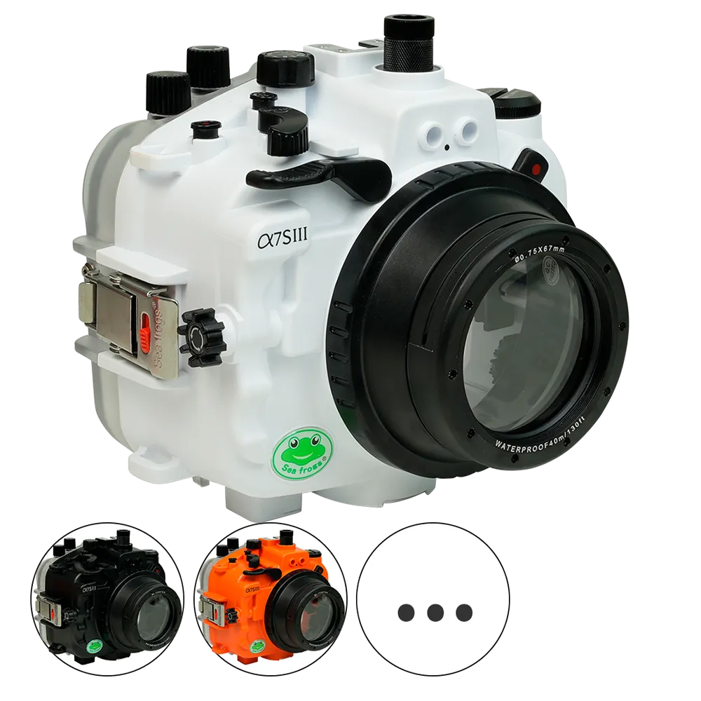 Salted Line Sea Frogs Underwater Camera Housing for Sony A7SIII with 67mm Thread Glass Flat Port - Image 11