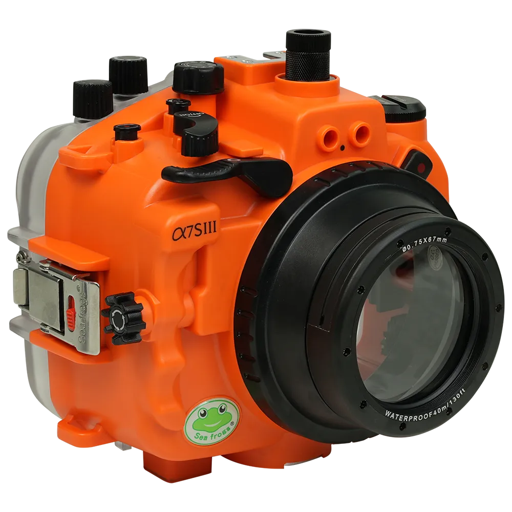Salted Line Sea Frogs Underwater Camera Housing for Sony A7SIII with 67mm Thread Glass Flat Port - Image 7