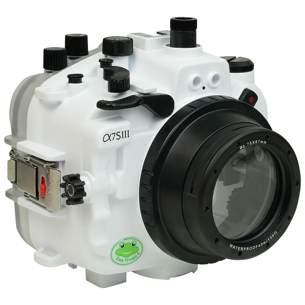 Salted Line Sea Frogs Underwater Camera Housing for Sony A7SIII with 67mm Thread Glass Flat Port - Image 12