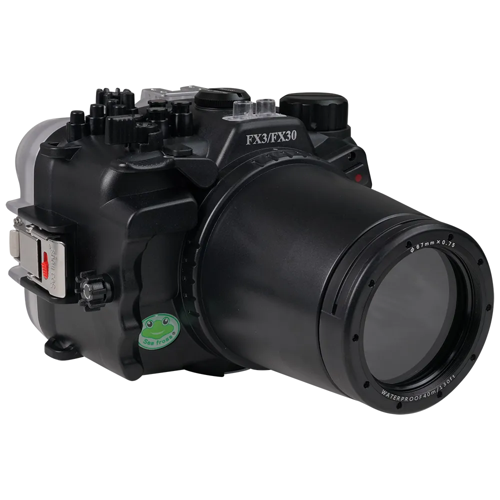 Salted Line Sea Frogs Underwater Camera Housing for Sony FX3/FX30 with HDMI Support with 67mm Thread Glass Flat Port - Image 10