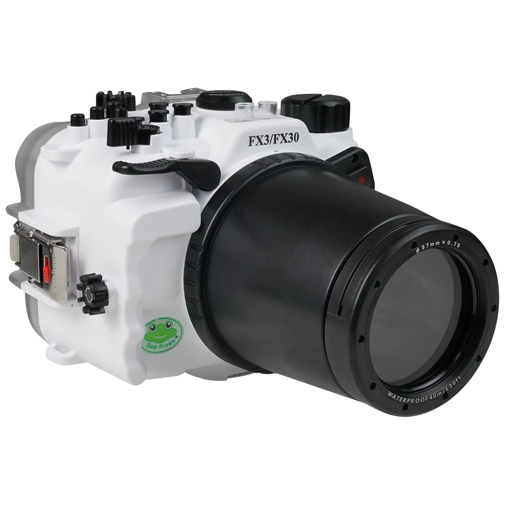 Salted Line Sea Frogs Underwater Camera Housing for Sony FX3/FX30 with HDMI Support with 67mm Thread Glass Flat Port - Image 5