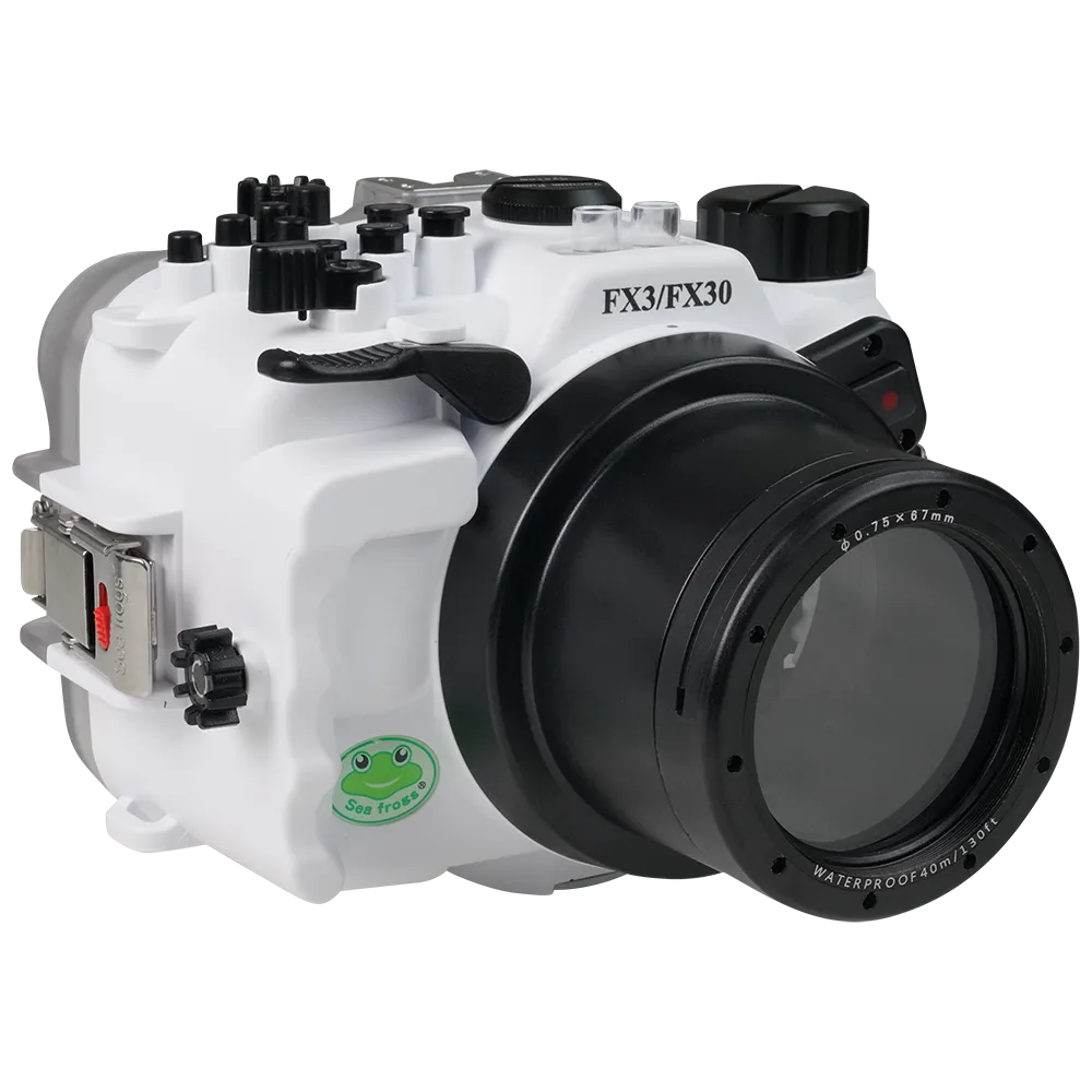 Salted Line Sea Frogs Underwater Camera Housing for Sony FX3/FX30 with HDMI Support with 67mm Thread Glass Flat Port - Image 3
