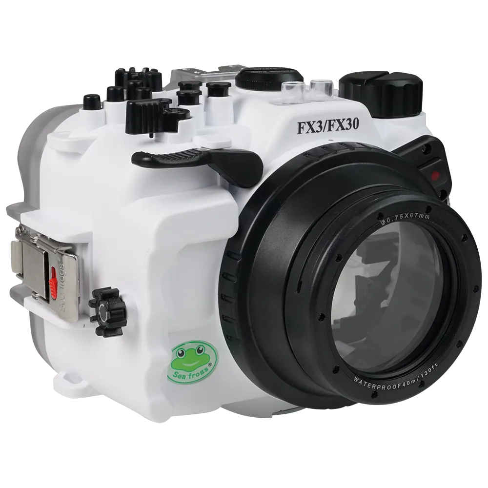 Salted Line Sea Frogs Underwater Camera Housing for Sony FX3/FX30 with HDMI Support with 67mm Thread Glass Flat Port - Image 2