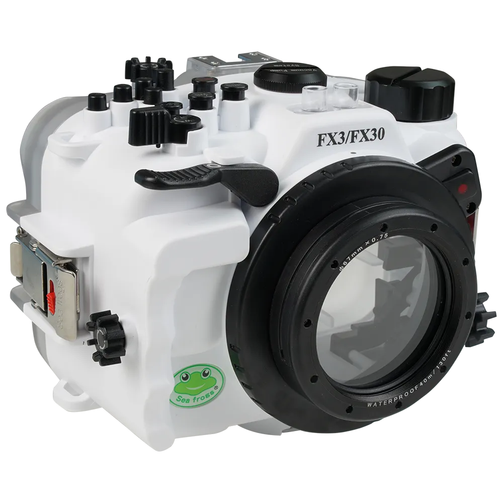 Salted Line Sea Frogs Underwater Camera Housing for Sony FX3/FX30 with HDMI Support with 67mm Thread Glass Flat Port