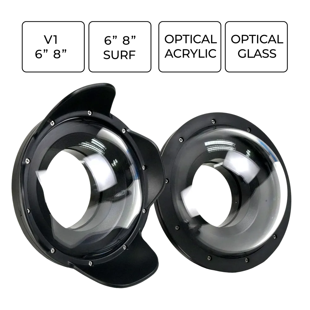 Sea Frogs V1 Dome Ports with 23mm Extension Ring