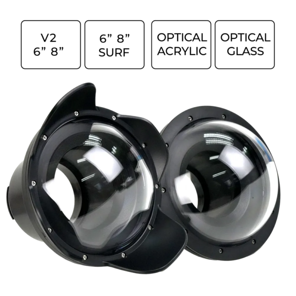 Sea Frogs V2 Dome Ports with 88mm Extension Ring