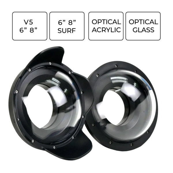 Sea Frogs V5 Dome Ports with 55mm Extension Ring
