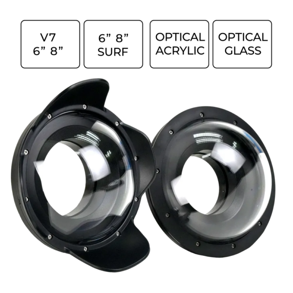 Sea Frogs V7 Dome Ports with 37mm Extension Ring