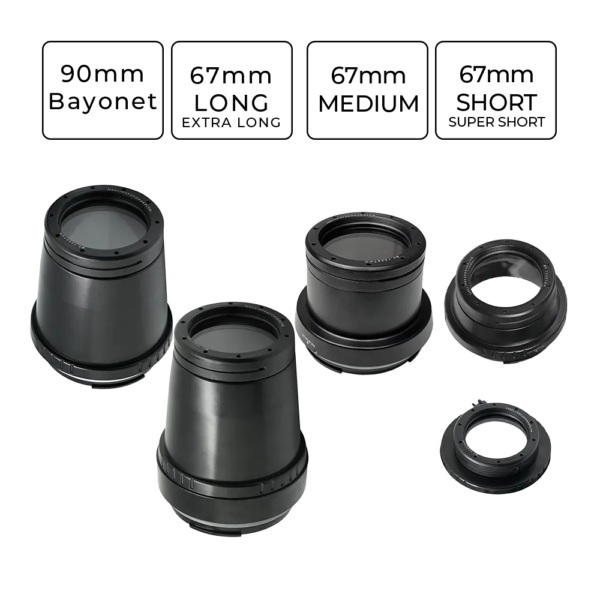 Sea Frogs 67mm - 90mm Bayonet Optical Glass Flat Ports for Sony Housings