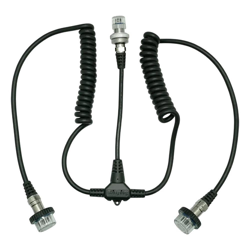Sea Frogs Nikonos Style 5-Pin Dual Sync Cord to Nikonos-Type Bulkhead for Underwater Housings