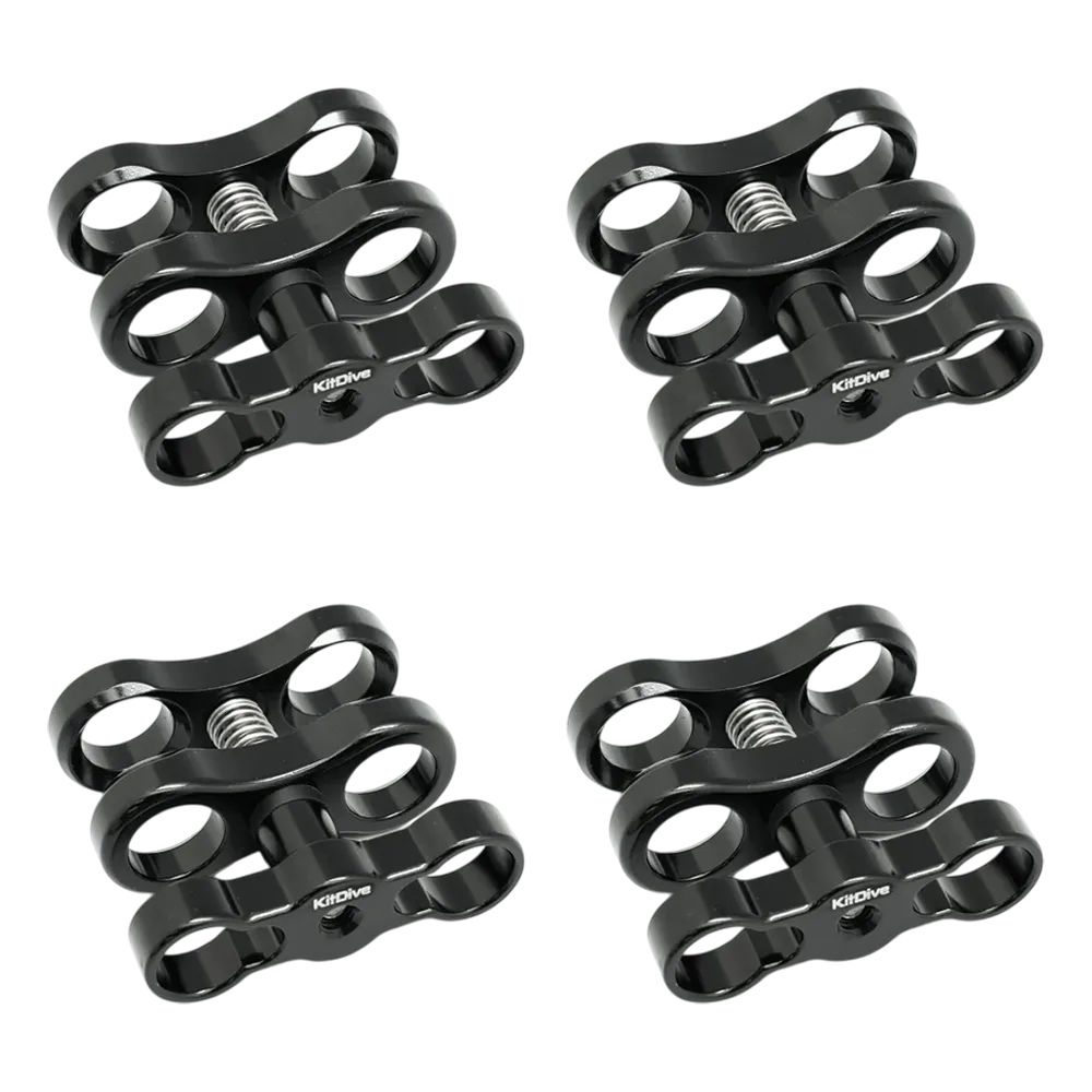 Salted Line Hard Coat Anodizing Aluminium 1-inch Ball Standard Clamps - Image 5