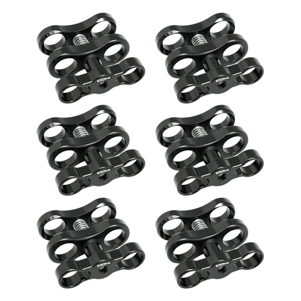 Salted Line Hard Coat Anodizing Aluminium 1-inch Ball Standard Clamps - Image 7