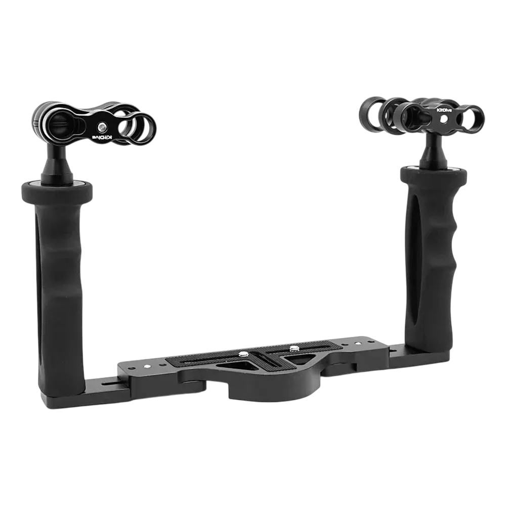 Salted Line Adjustable Aluminium Tray for Underwater Camera Housings and Clamps Bundle