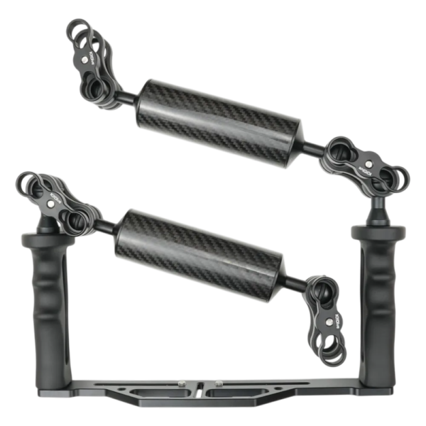 Salted Line Lightweight Aluminium Tray for Underwater Camera Housings with Arms and Clamps Bundle