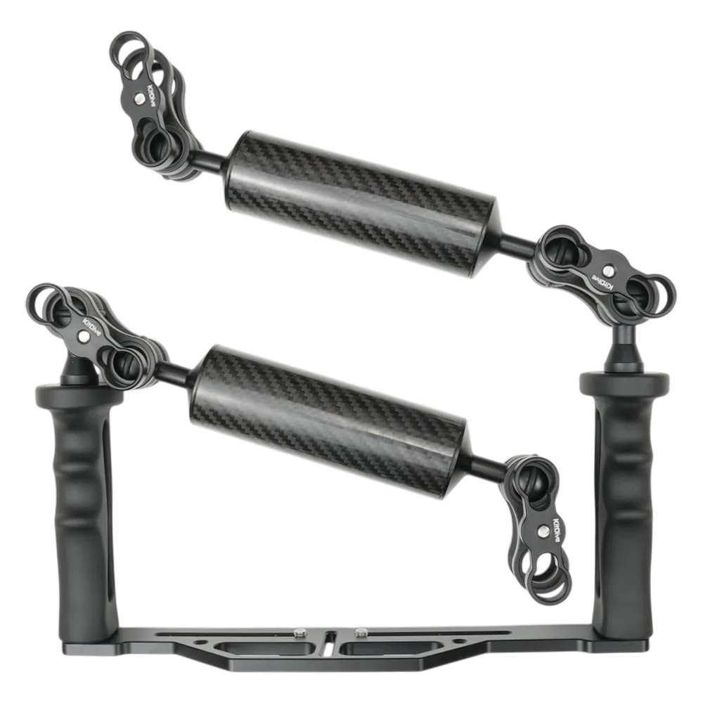 Salted Line Lightweight Aluminium Tray for Underwater Camera Housings with Arms and Clamps Bundle
